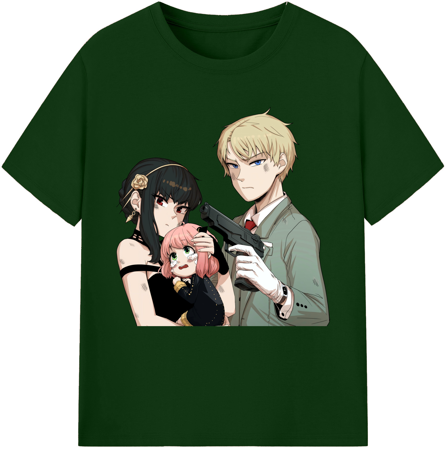 （画像用） SPY×FAMILY间谍家家酒 綿100％半袖Tシャツ（フロントプリント）